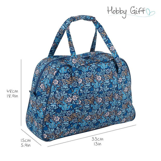 Woodblock Floral Sew Machine Bag
