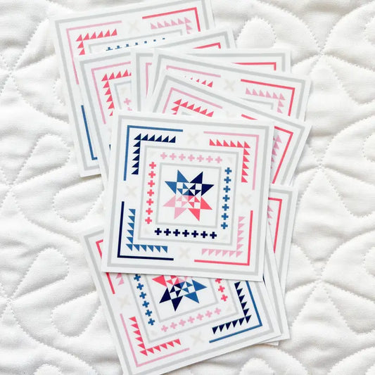 Golden Hour Quilt Sticker