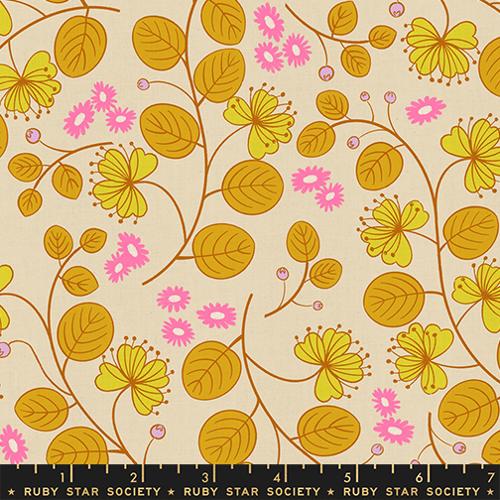 Lofi Linens: Caper Floral in Parchment