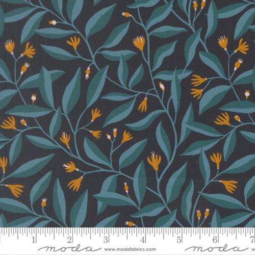 Feather and Forest Bloom: Foliage Sprouts in Midnight