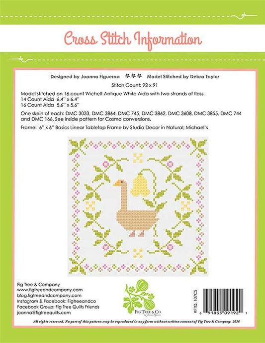 Gertrude The Goose Cross Stitch Pattern