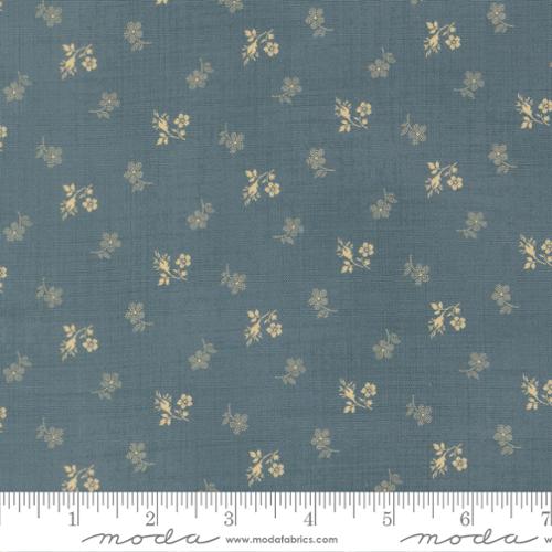Miss Mollie: Small Floral in Weathered Blue