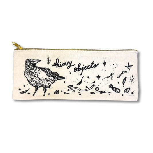 Wolf and Wren Press: Shiny Objects Zipper Pouch