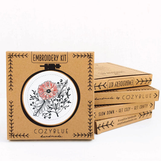 Poppy Power Embroidery Kit