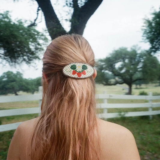 Strawberry Fields Ponytail Barrette