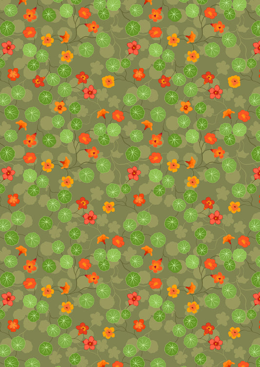 Kitchen Garden: Nasturtiums on Garden Green