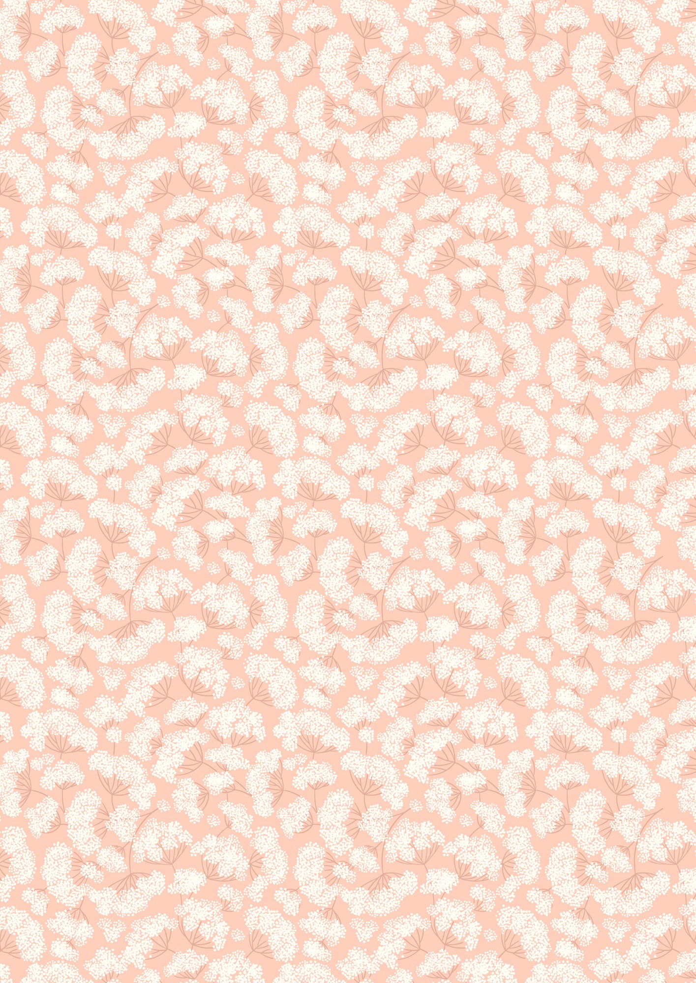 Honey Sweet: Cow Parsley in Peach Blush