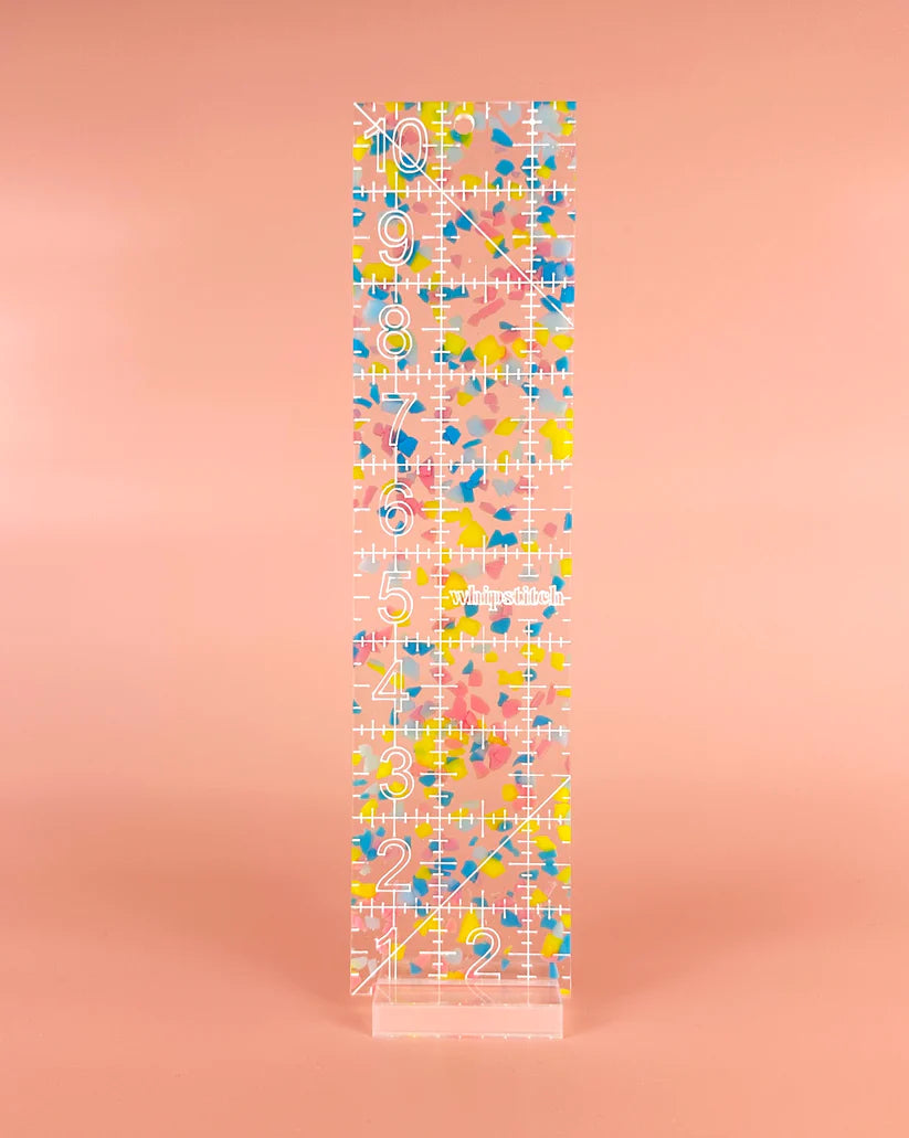 Feral Notions: 2.5" x 10" Confetti Ruler