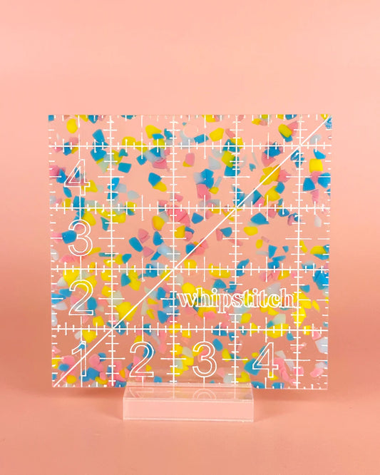 Feral Notions: 4.5" Square Confetti Ruler
