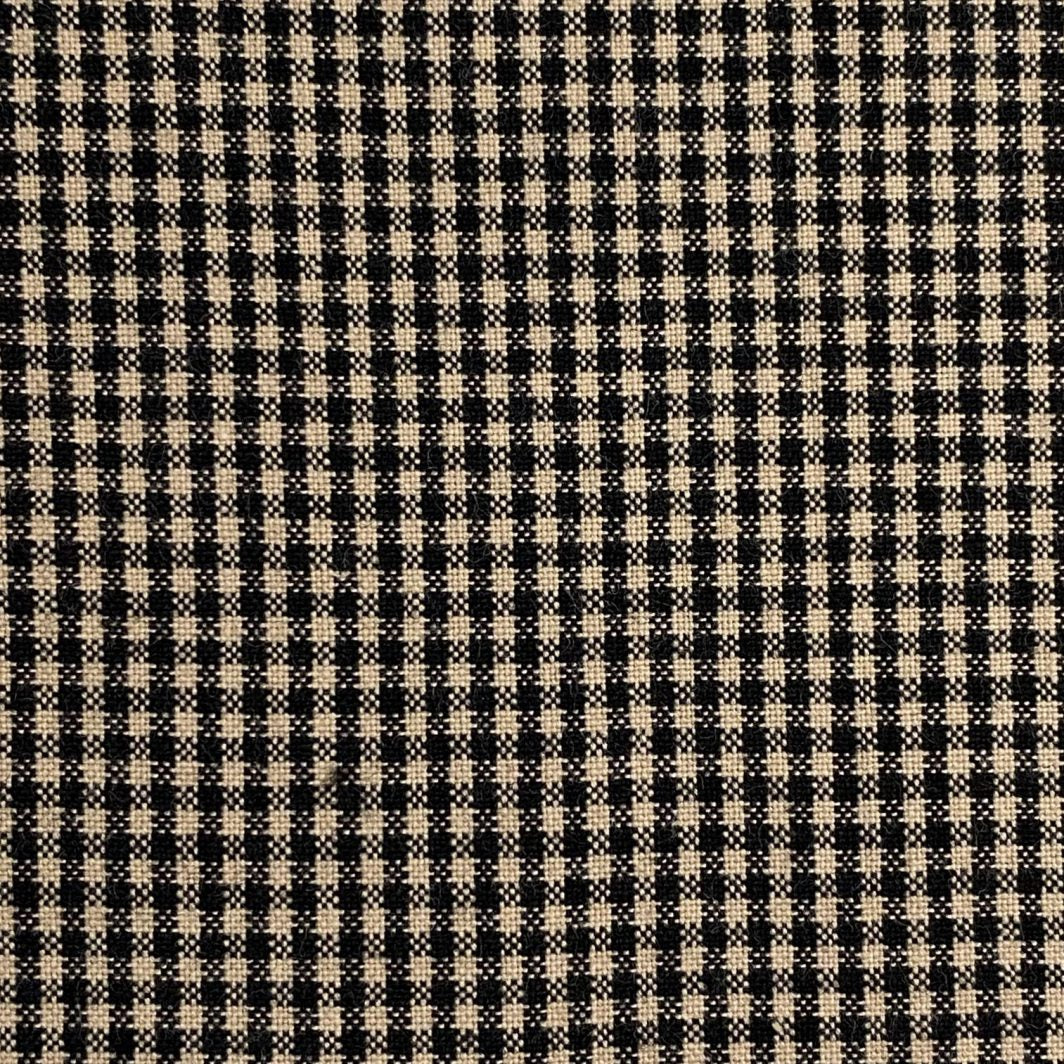 Diamond Textiles: American Vintage Small Gingham in Tan/Black