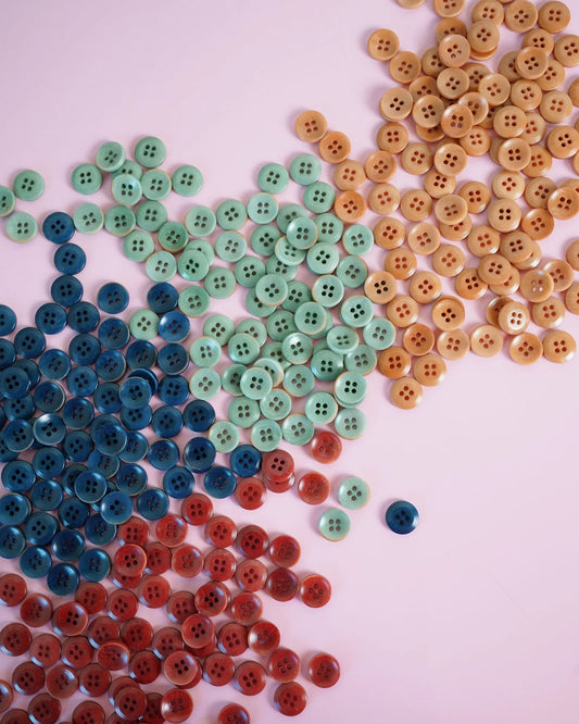 1/2" Corozo Nut Buttons - Multiple Colors