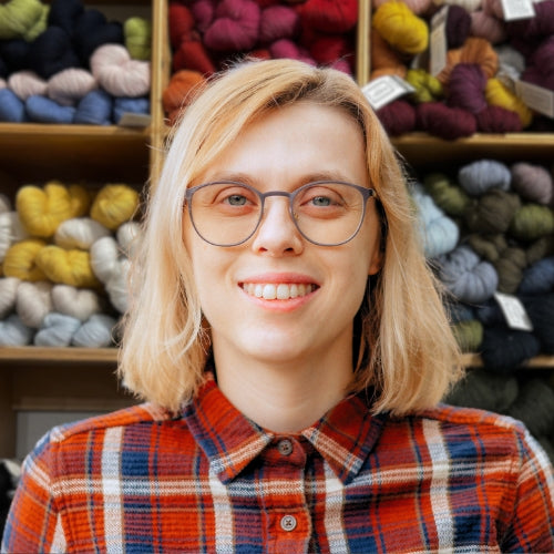 Allison Sasso, teacher at Sew to Speak yarn store in Columbus, OH