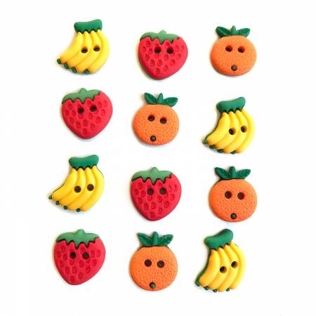 Summer Fruit Buttons