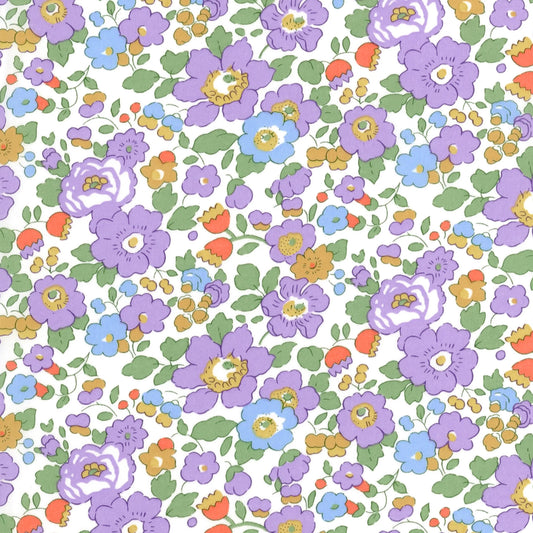Liberty Tana Lawn - Betsy (R - Purple & Blue)