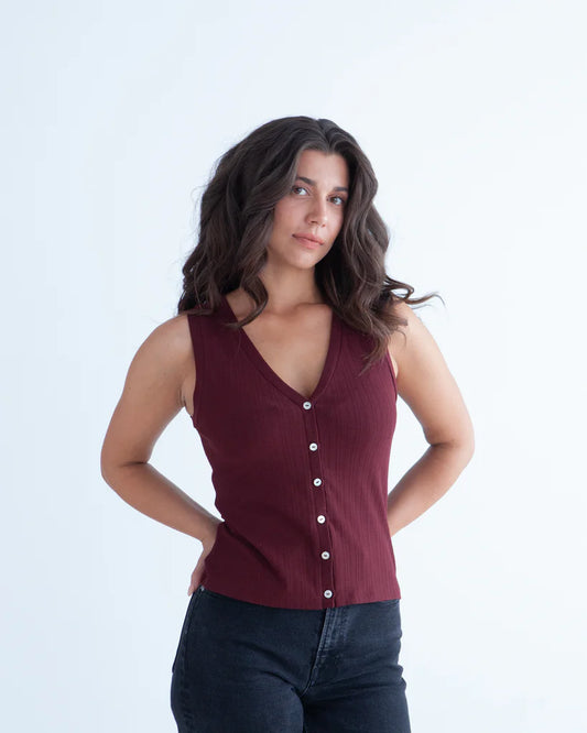 Brynn Cardigan, Tee or Tank w/ Haley