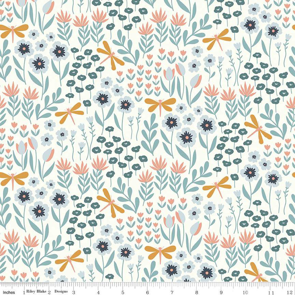 Little Swan: Lakeside Floral in Cream