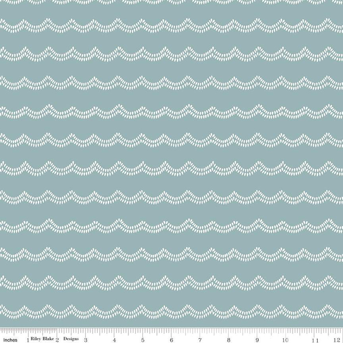 Little Swan: Waves in Cornflower