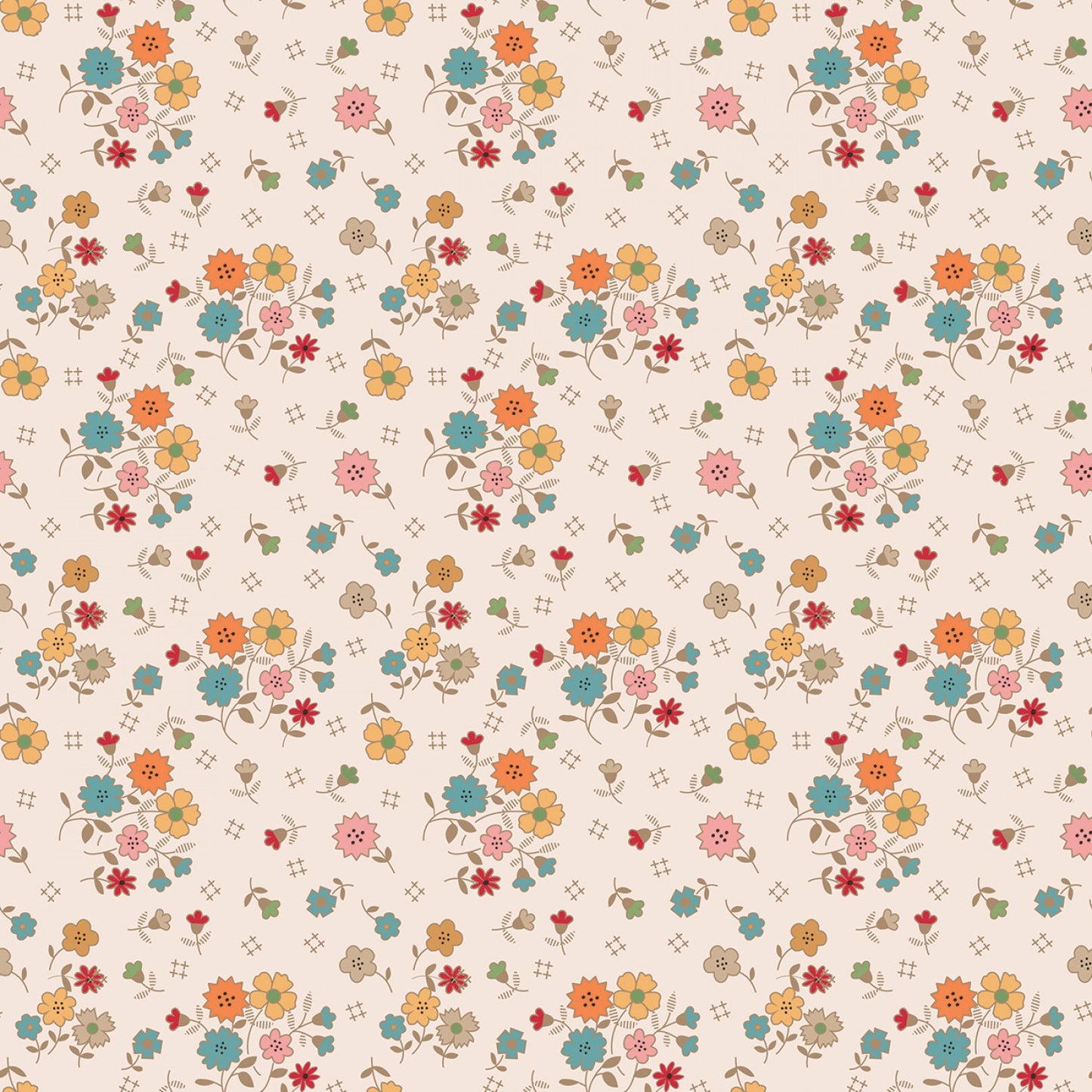 Autumn Floral in Latte