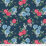 Bluegrass Charm: Navy Main Floral
