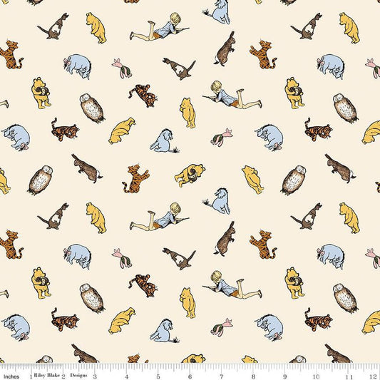 Winnie the Pooh Characters in Cream