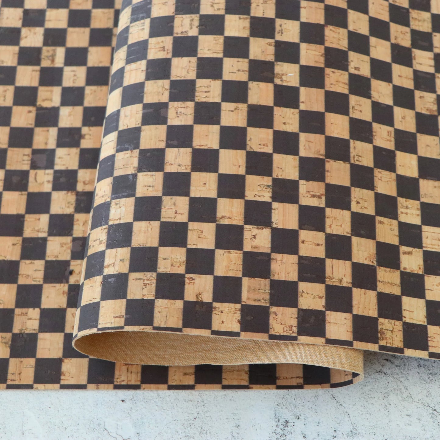 Sallie Tomato: High Quality Pro Cork Fabric - 1/2 Yard