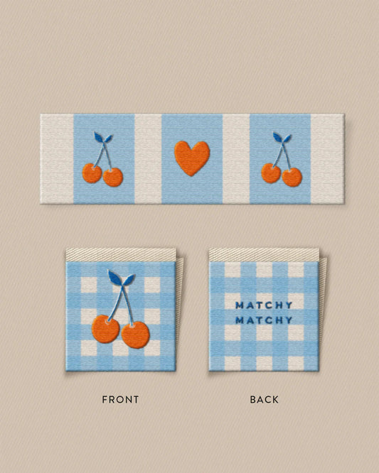 Cherries Square and Rectangle Labels