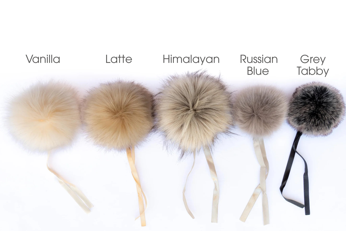 Ikigai: Faux Fur Pom Poms - Multiple Colors