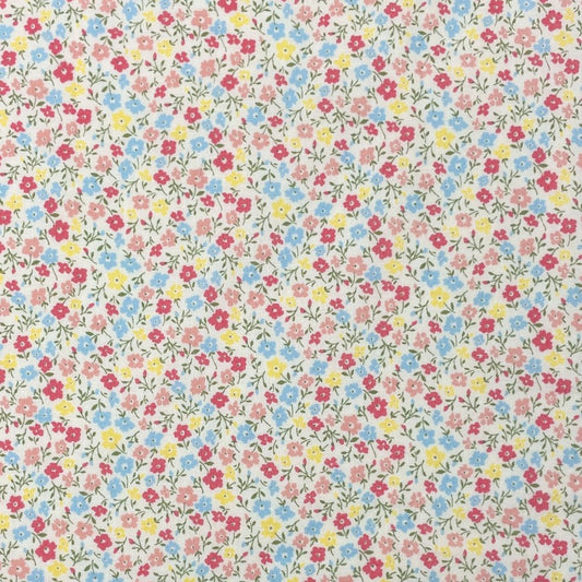 Microfloral Cotton Shirting in Multi