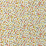 Microfloral Cotton Shirting in Gold