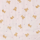 Teddy Bears in Pink - Cotton Double Gauze