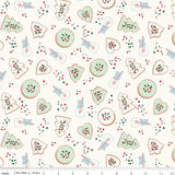 Christmas Cookies Flannel in Cream