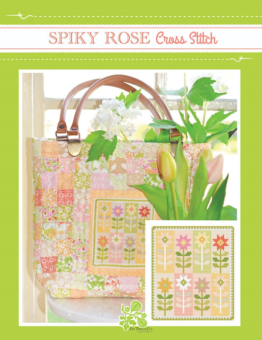 Spiky Rose Cross Stitch Pattern