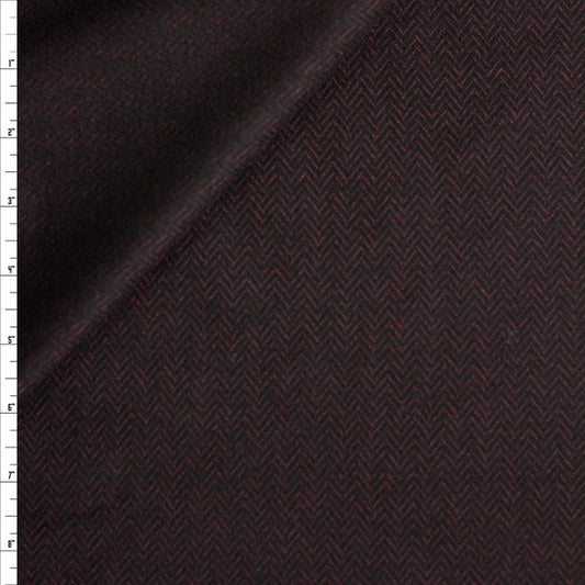 Herringbone Ponte De Roma Knit - Licorice