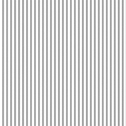 Stitching Housewives: Black Ticking Stripe on White