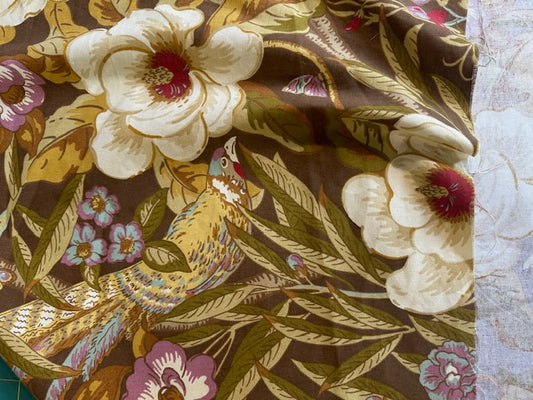 Deadstock Fabric: Bird Design Upholstery Weight