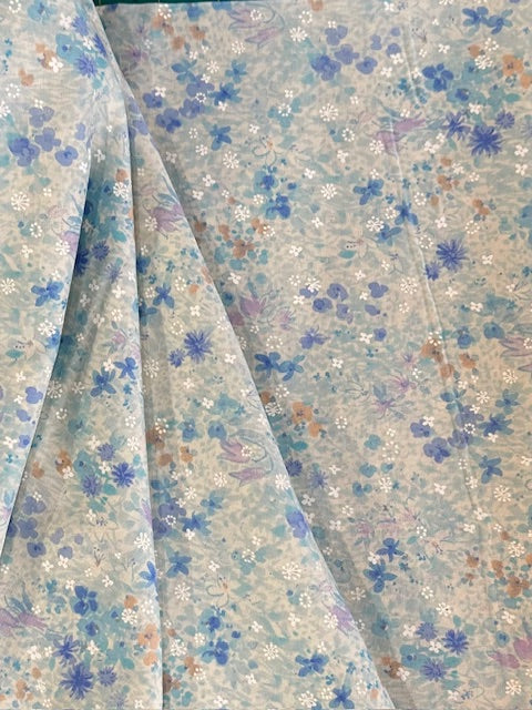 Sevenberry: Watercolor Floral in Blue