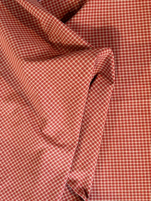 Textile Pantry: Red Yarn Dyed Bright Plaid