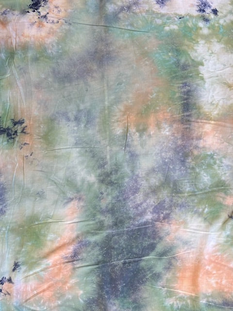 Rayon in Tie Dye Blue