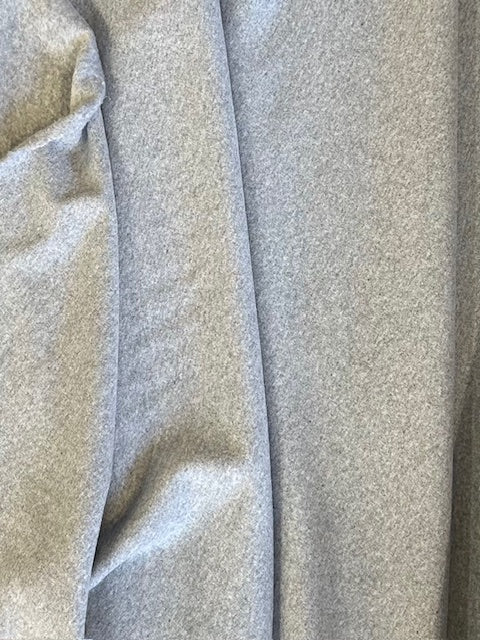 Recycled Cotton Fleece in Light Heather Gray