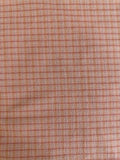 Cotton Dobby Plaid in Peach