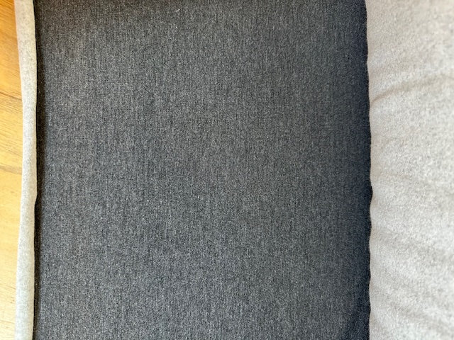 Bamboo/Merino Stretch Fleece in Charcoal Mix