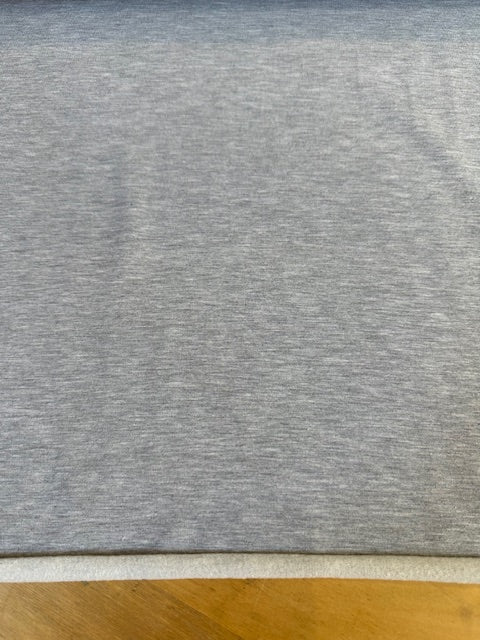 Bamboo/Merino Stretch Fleece in Grey Mix