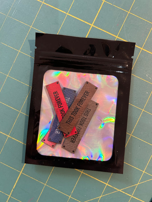 Infamous Cuts Leather Labels: This Took Forever