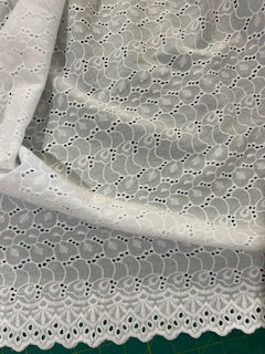 White Eyelet Fabric