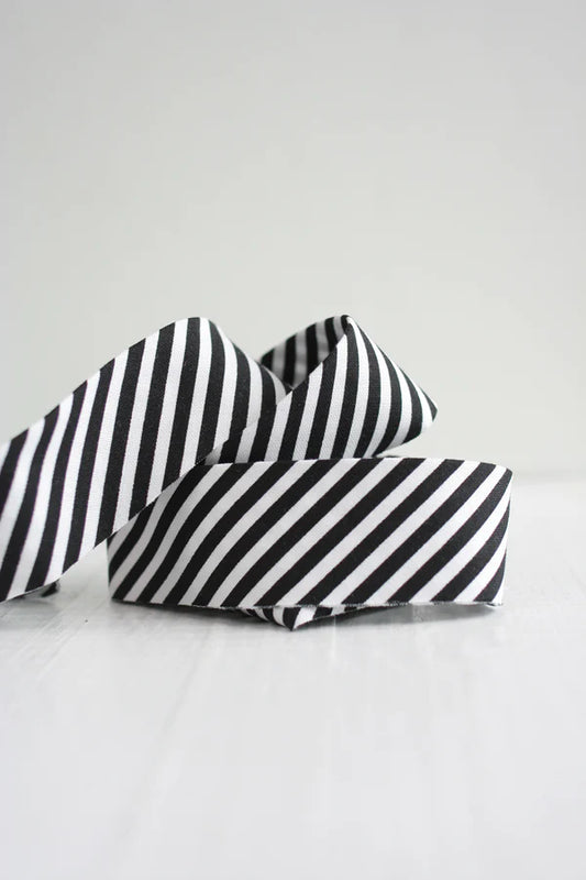 Black Stripe Quilt Binding By the Yard