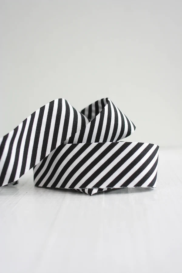 Black Stripe Quilt Binding By the Yard