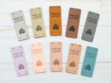 Fox & Pine Made With Love Fold Over Tags