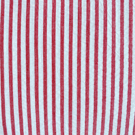 Classic Seersucker in Red Stripe