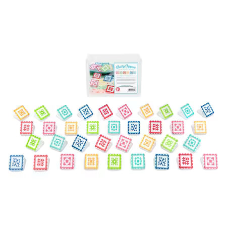 QuiltyClippies Fabric Clips 36ct