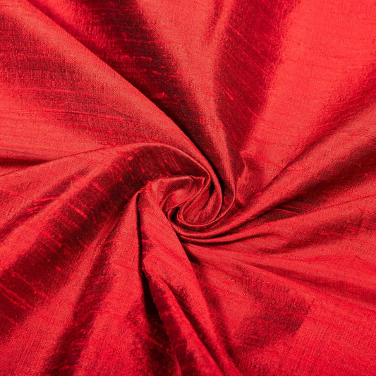 Silky Dupioni in Red